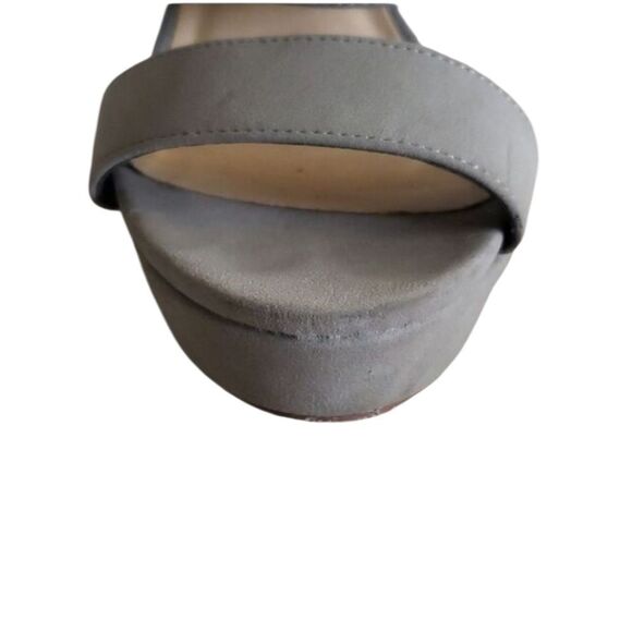 Taupe Strappy Platform Heel - Picture 4 of 7